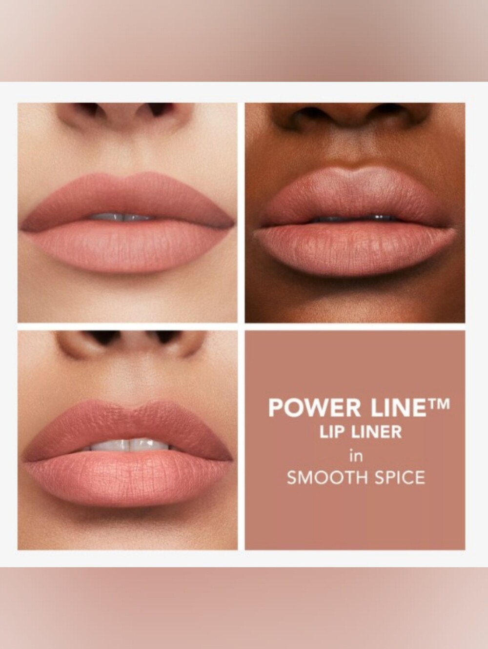 🆕 Buxom Power Line Lip Liner in Smooth Spice - Warm Nude Pink